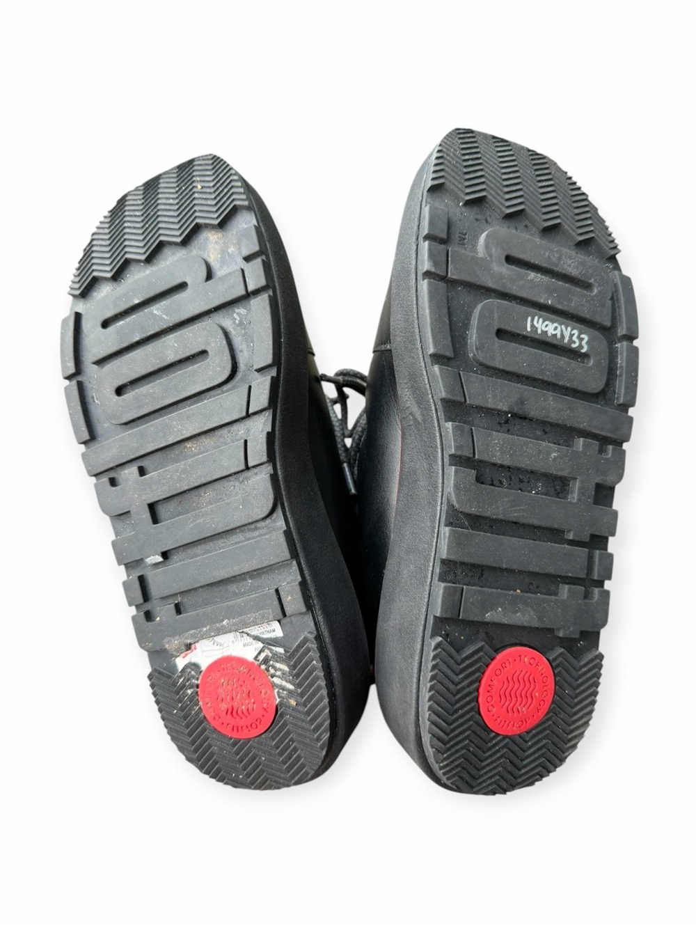 FitFlop Black Fleece Lined Lace-Up Boots, Size 8 - Picture 5 of 5